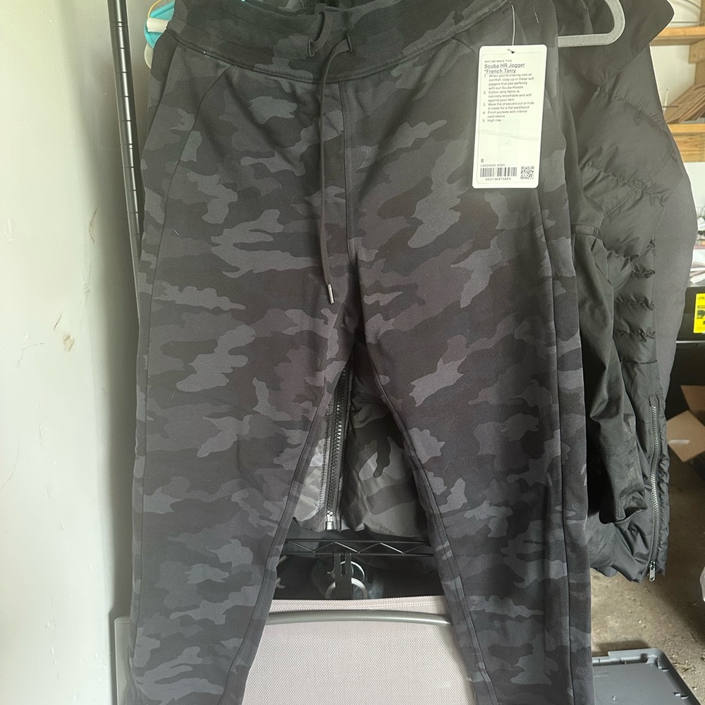 lululemon athletica Camo Track Pants - Black and Gray